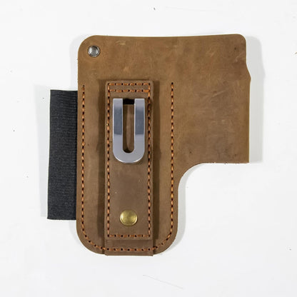  Sac Banane En Cuir - Style Rétro - Porte-outils - Accessoire De Rangement Pour Outils - Convient Pour Lampe De Poche, Cutter, , Récolte, élagage, Rénovation De Maison, Construction, Plombier