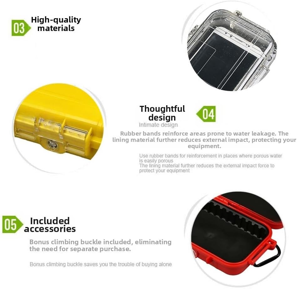  Boîte De Rangement à Outils Résistante Aux Intempéries En ABS Résistant Aux Chocs, Avec Rembourrage Intérieur Réglable Pour Un Transport Sûr, Design étanche Pour équipement Et Appareils D'extérieur