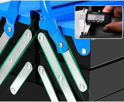  Boîte à Outils En Métal Avec Poignées De Transport, Boîte à Outils Cantilever Pour Outils Ou Travaux Manuels, B