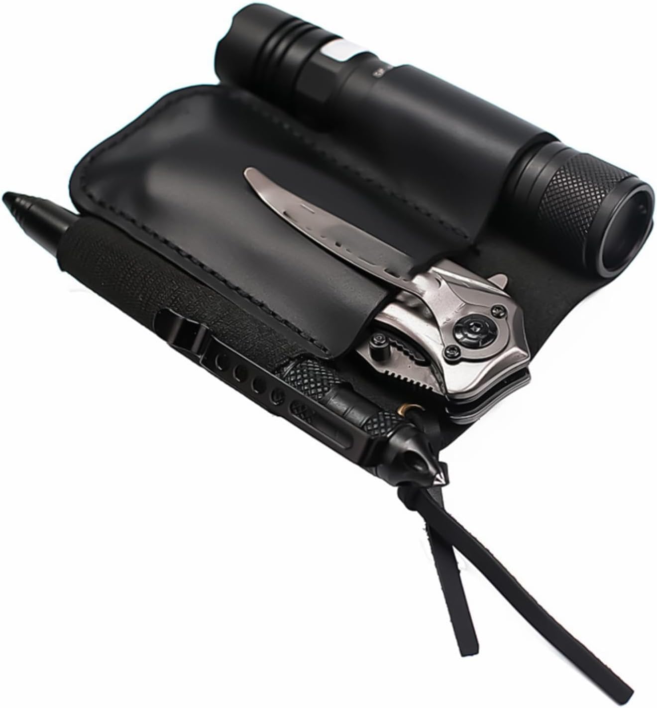 GENERIC Pochette à Outils D'électricien | Sac Multifonction Rétro En Cuir | Sac Porte-outils | Pour Cutter Stylo Lampe De Poche, Amélioration De La Maison, Construction, Plombier, Travail Du Bois, Récolte