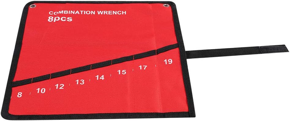  Toile Multi-Poches Enroulable Outils Sac De Rangement Clé Pince Porte-clé Organisateur (8 Bouches)