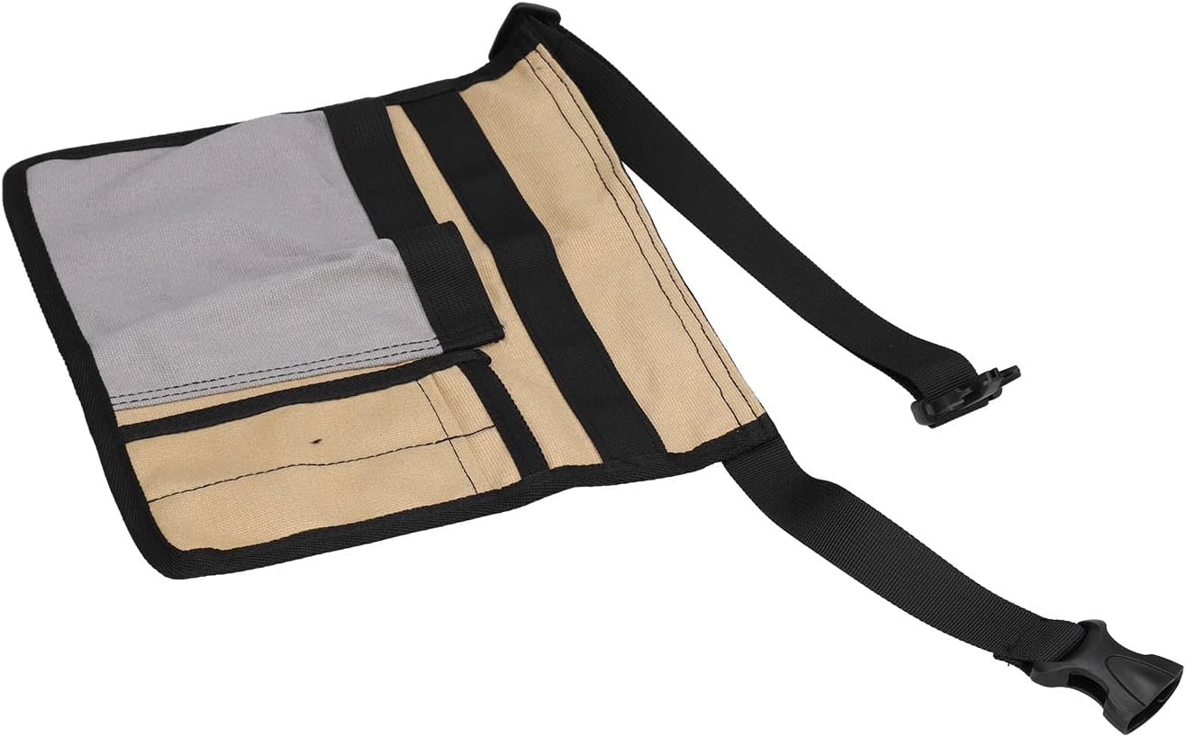  Cocoarm Sac Banane à Outils Pochette à Outils En Tissu Oxford 25 X 27,5 Cm Avec 2 Poches Principales 2 Poches à Boucle Et Ceinture Pour Les Travailleurs De Plein Air De Réparation D'escalade De