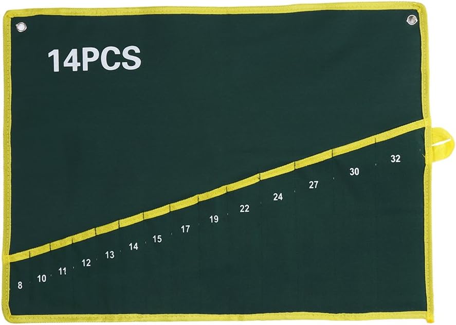  Sac à Clés En Toile En Rouleau, Organiseur D'outils à Poches Multiples Avec 6 à 25 Options De Poches, Rangement Portable à Suspendre Ou à Enrouler Pour Mécaniciens Charpentiers, Atelier De