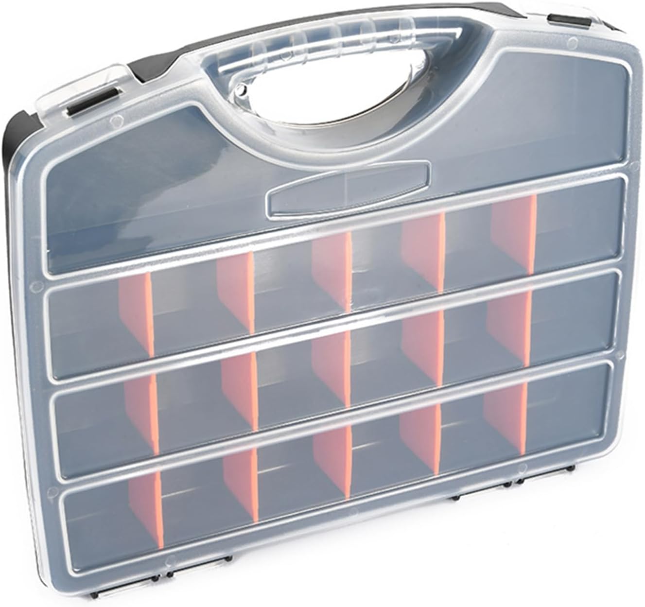  Boîte De Rangement Pour Outils De Garage Avec Compartiment, Séparateurs De Boulons