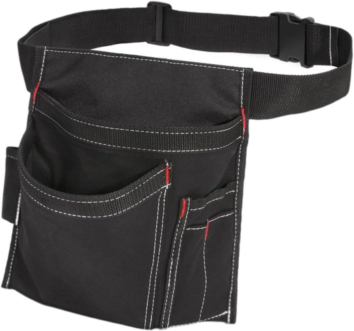  Ceinture Porte-outils Style Tablier D'électricien Avec Poches, En Tissu Oxford, Ajustable Et Légère, Convient Aux Hommes Et Aux Femmes. Couleur, Blanc