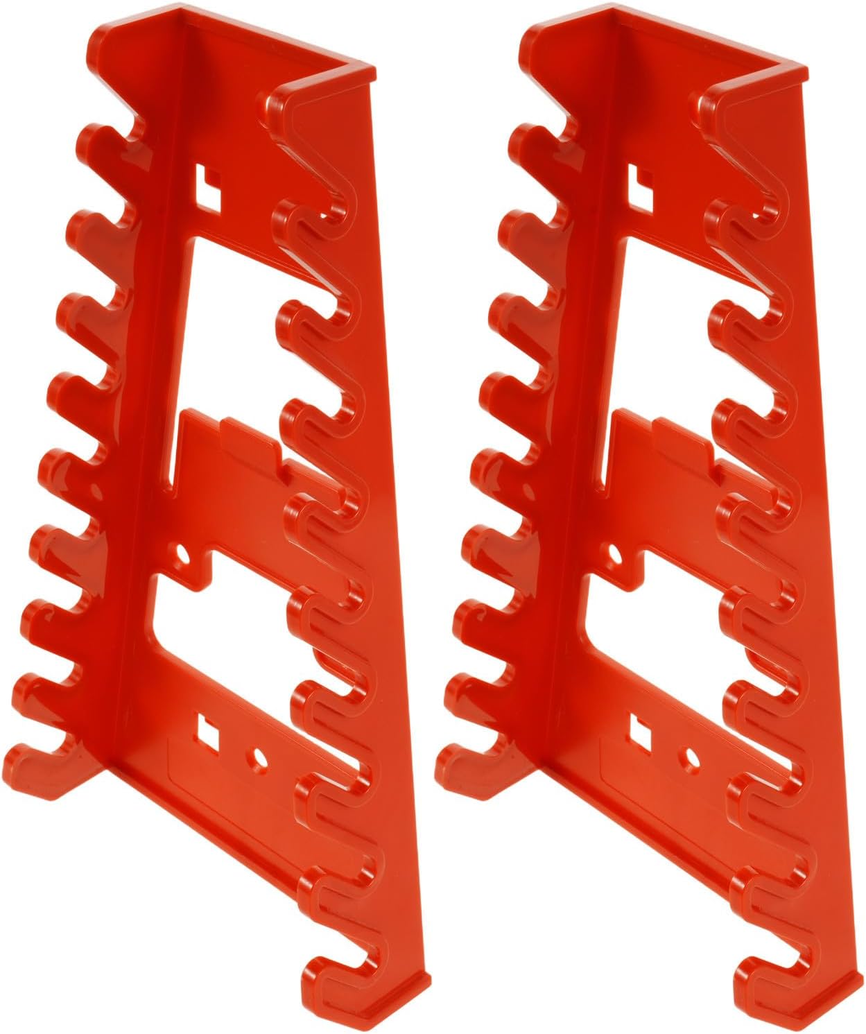  Zerodeko Porte-outils Mural En Plastique Rouge 2pcs Pour Panneau Perforé, Support Multi-couches Pour Rangement Des Outils Garage Et Atelier