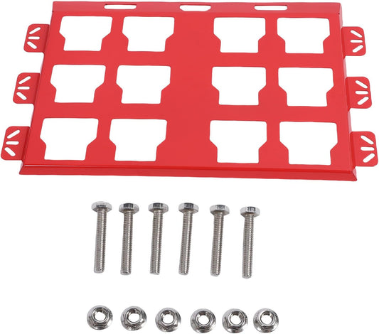  Brrnoo Plaque De Montage En Alliage D'aluminium Compatible Avec La Boîte à Outils Packout, Support Mural Ou Au Sol Pour Système De Stockage Et D'organisation Des Outils, 13,4 X 21,9 (rouge)