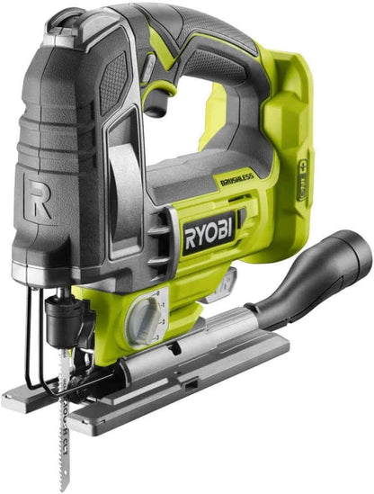  RYOBI - Scie Sauteuse 500W RJS750-G – Mouvement Pendulaire, Soufflerie Active, Changement Lame Sans Outil – Découpe Bois Et Métaux
