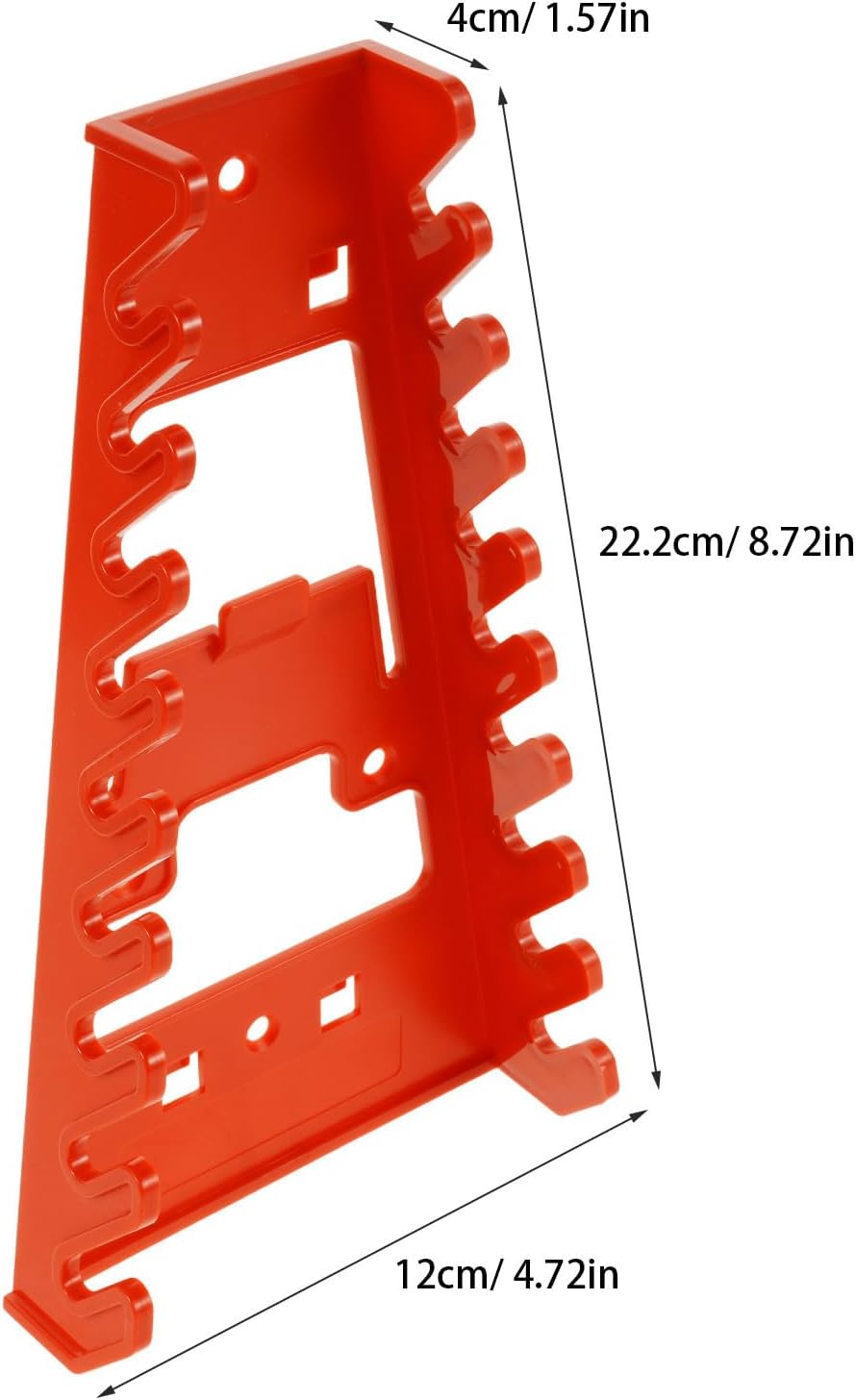 Zerodeko Porte-outils Mural En Plastique Rouge 2pcs Pour Panneau Perforé, Support Multi-couches Pour Rangement Des Outils Garage Et Atelier