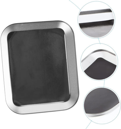  Ciieeo Plateau Magnétique Carré Anti-rayures En Métal Argenté Support Magnétique Pratique Pour Pièces Et Outils Pour Rangement Atelier