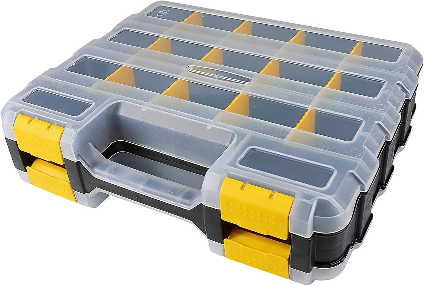 GENERIC Organiseur De Vis – Boîte De Rangement à 34 Compartiments Pour Clous, Vis, Boulons, Petites Pièces Pour Noix, Perles, Bijoux, Articles De Pêche, Garage, Bureau, Maison, Atelier, électriciens