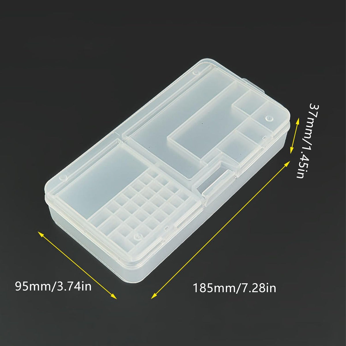  Boîte à Outils Double Couche Durable Avec Plateau Amovible Et Cadre Transparent Pour Un Accès Facile Et Boîte De Rangement Portable Transparente