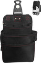  Ceinture Porte-Outil - Organisateur Oxford Imperméable 3 Couches,Pochette Ceinture Travail,pour Travail Construction Menuiserie Jardin Mécanique Électricité
