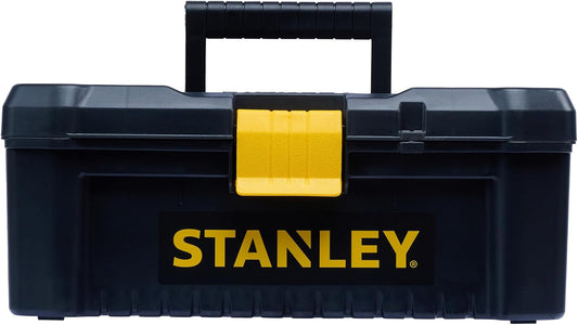  Stanley STST1-75517 Boite À Outils Avec 2 Organiseurs Sur Le Couvercle - Plateau Porte-Outils - Charnières Plastique - Larges Attaches Métalliques - Cadenassable - Dimensions : 32 X 18,8 X 13,2 Multicolore