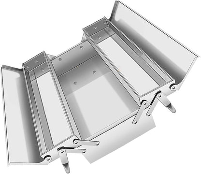  Boîtes À Outils Pliage En Acier Inoxydable Boîte Des Organisateurs Avec Double/Trois Couches Pour Stockage D'outils Efficace Une Portabilité Facile