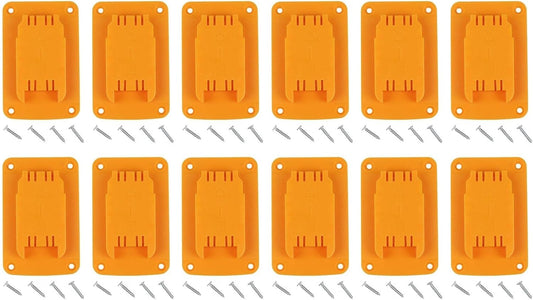  Lot De 3, 8 Ou 12 Porte-outils Muraux Jaunes Pour Perceuse 12 V 20 V Pour Outils électriques, Organiseur En Plastique ABS Avec Vis Pour Garage, Atelier, Rangement (lot De 3, 8 Ou 12 Pièces)