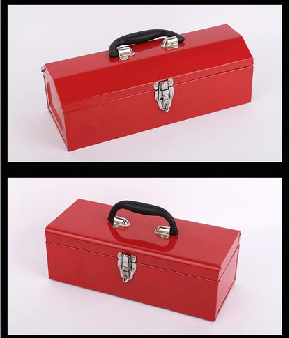  Boîte à Outils Robuste Rouge Avec Poignée Portable Pour Réparation Automobile Et Domestique