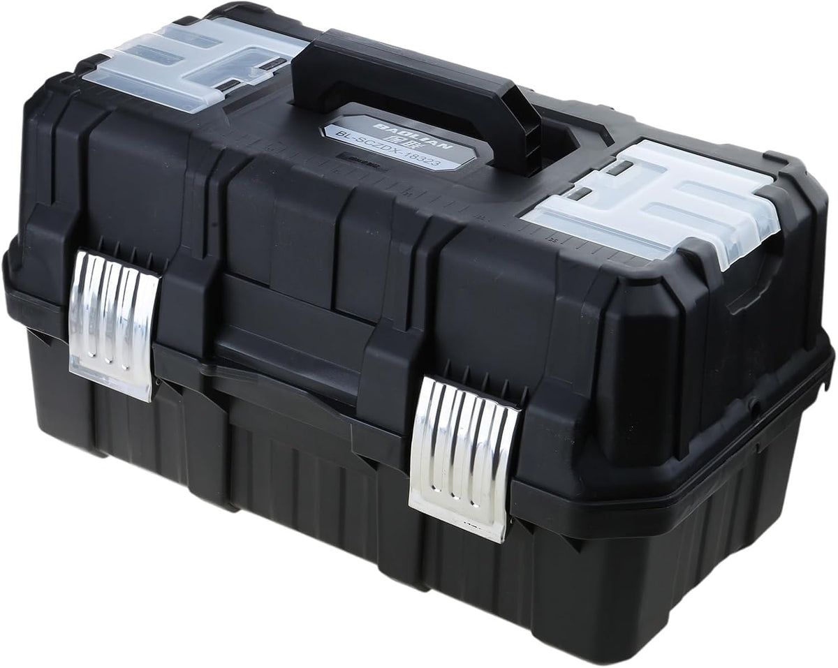  Boîte De Rangement En Métal à Trois Couches - Organisateur Multifonctionnel - Portable - Boîte De Rangement Pour Réparation D'outils à Main