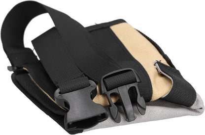  Cocoarm Sac Banane à Outils Pochette à Outils En Tissu Oxford 25 X 27,5 Cm Avec 2 Poches Principales 2 Poches à Boucle Et Ceinture Pour Les Travailleurs De Plein Air De Réparation D'escalade De