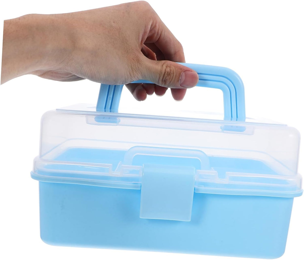  Gatuida Boîte à Outils Plastique à Niveaux Boîte De Rangement Portable Pour Loisirs Créatifs Organisateur De Voyage Pour Maison Et Bureau