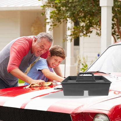  STOBAZA Boîte De Rangement Pour Produits De Nettoyage Portable Avec Poignée En Pp, Organiseur Pratique Pour Outils De Nettoyage à Main, Maison Voiture