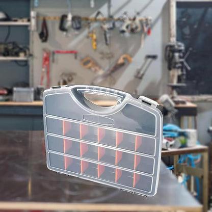  Boîte De Rangement Pour Outils De Garage Avec Compartiment, Séparateurs De Boulons