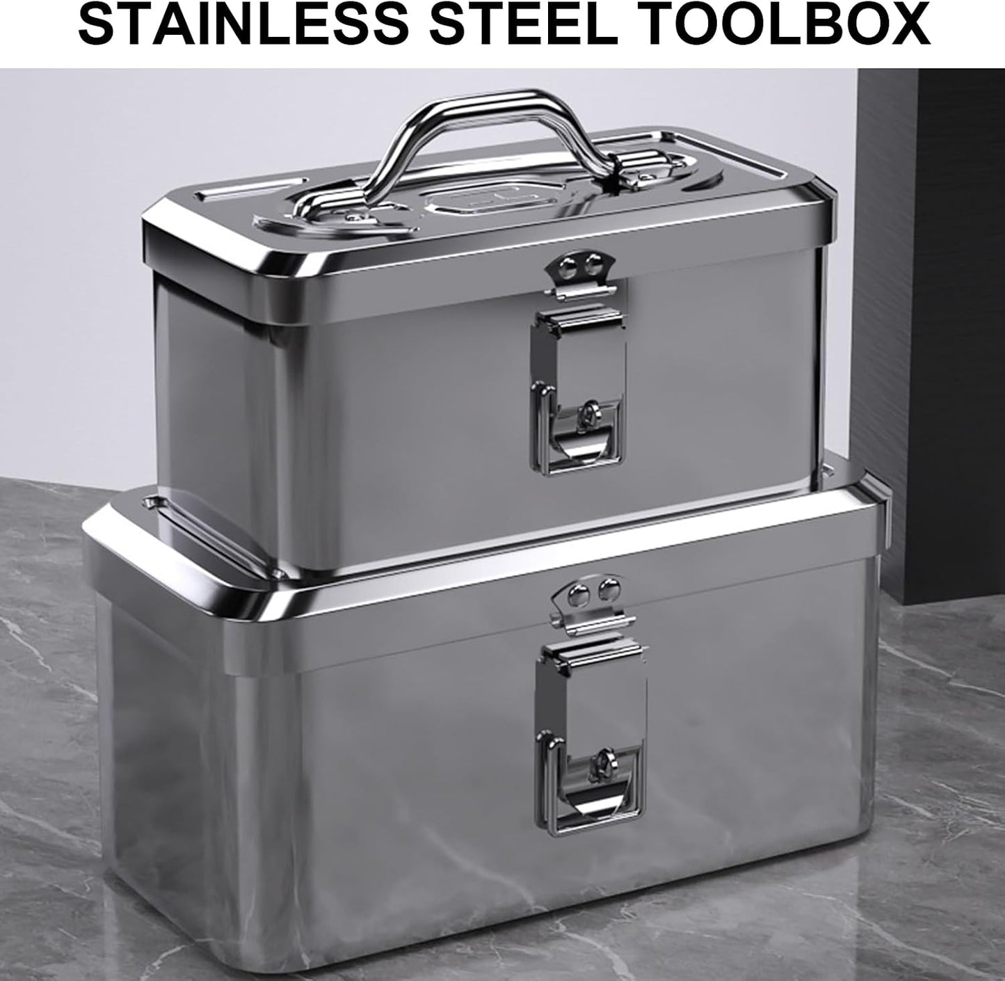  Boîte De Rangement Rigide En Acier Inoxydable Pour Outils Mécaniques