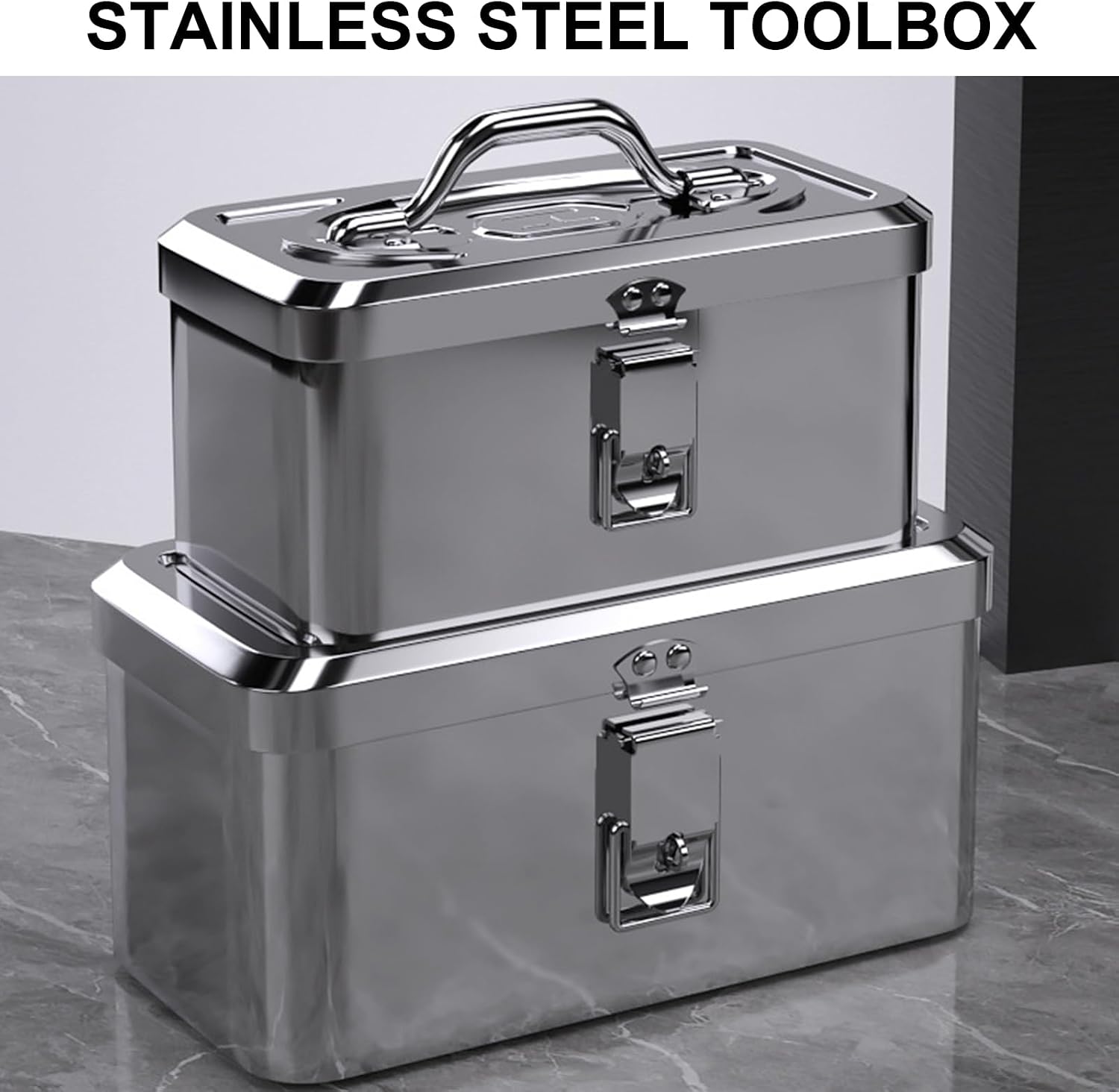  Boîte De Rangement Rigide En Acier Inoxydable Pour Outils Mécaniques