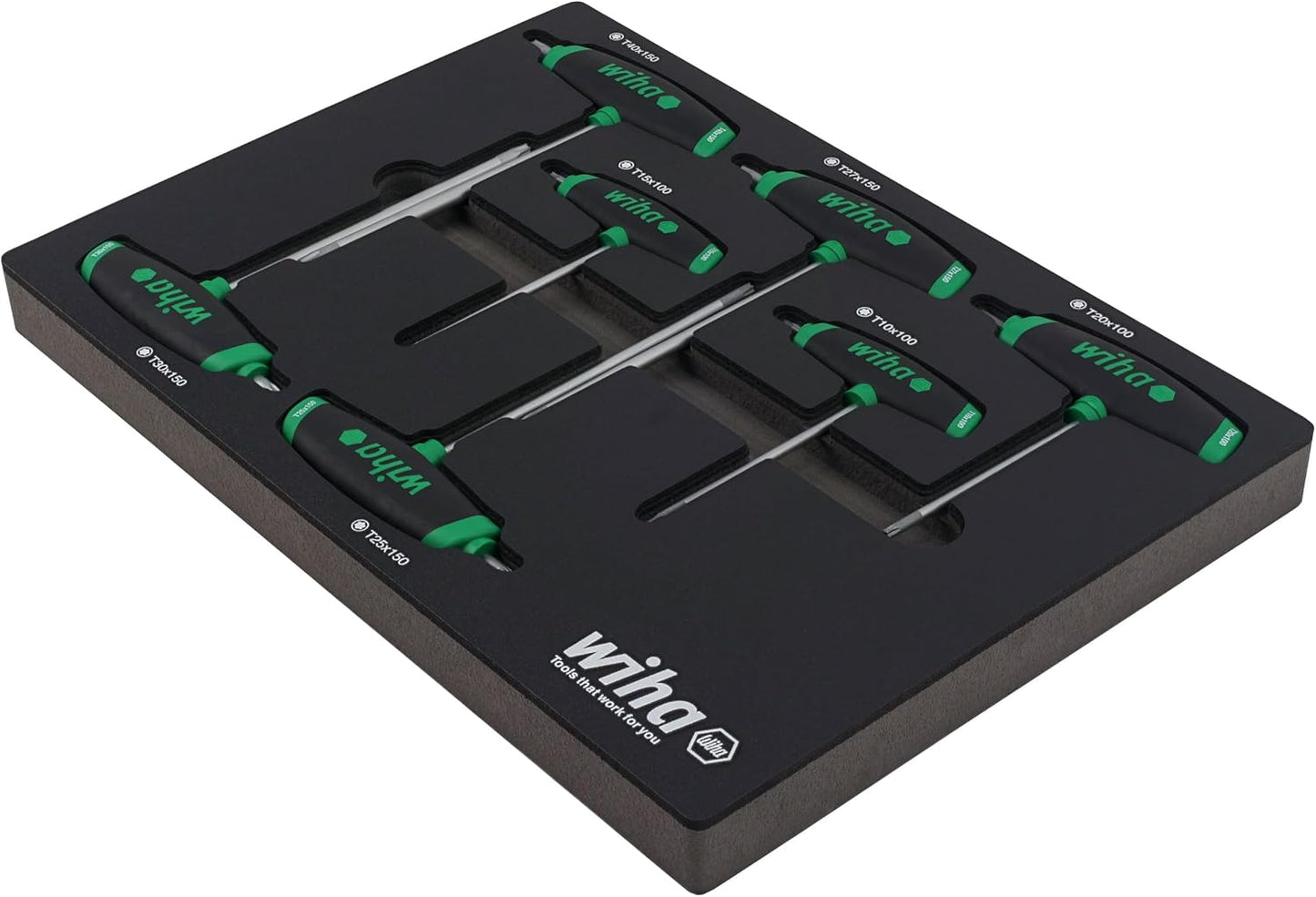  Wiha 36489 Lot De 7 Plateaux SoftGrip Dual Drive Torx Avec Poignée En T