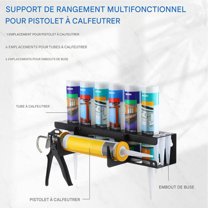  Rangement Pour Embouts De Colle - Organisateur Mural Pour Tubes De Mastic D'Atelier - Rangement Pour Outils De Professionnels En Rénovation Et Maintenance