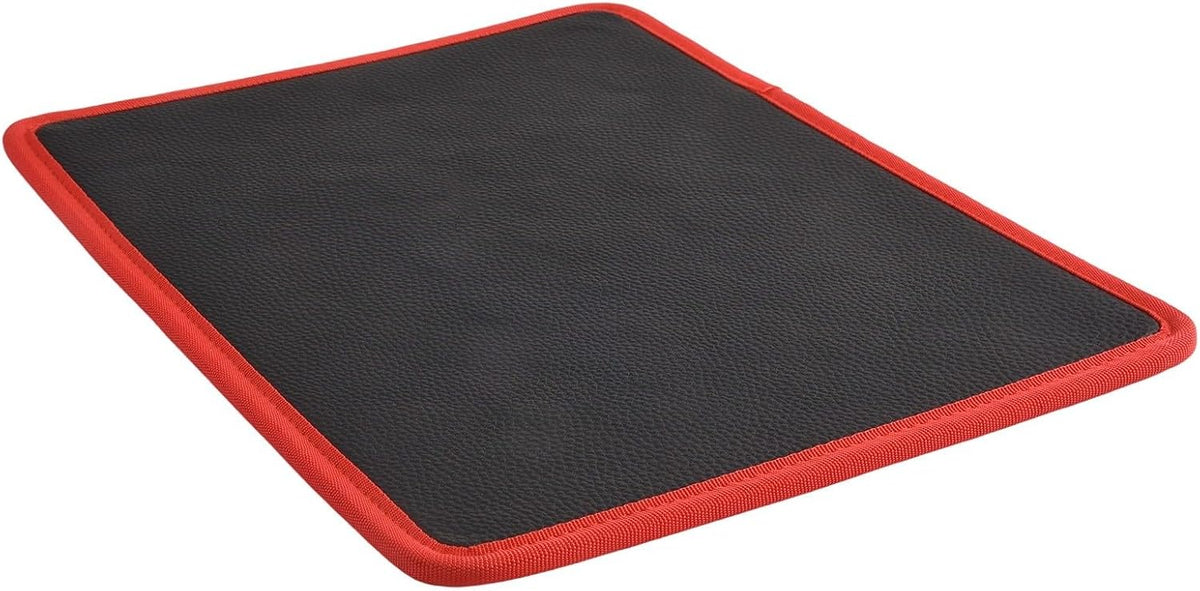  Tapis De Support Magnétique Rouge Et Noir, 3 Pièces, Plateau De Rangement Pour Réparation De Voiture, Rangement Sécurisé Pour Vis Et Clés Dans L'atelier (M)