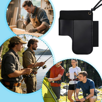GENERIC Pochette à Outils D'électricien | Sac Multifonction Rétro En Cuir | Sac Porte-outils | Pour Cutter Stylo Lampe De Poche, Amélioration De La Maison, Construction, Plombier, Travail Du Bois, Récolte