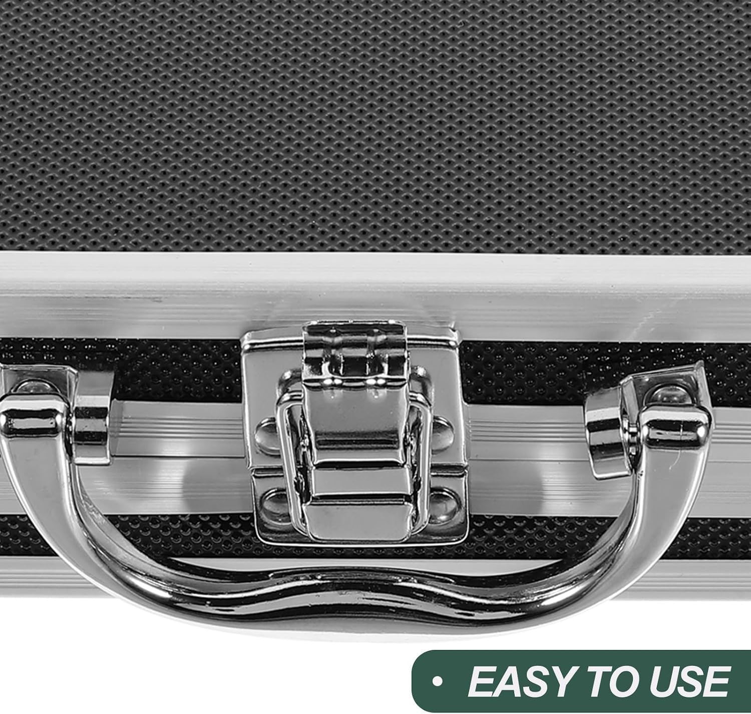 ULTECHNOVO Boîte à Outils De Voyage Portable En Alliage D'aluminium Mousse Antichoc, Mallette Noire Pratique Pour Rangement Et Organisation D'outils De Travail