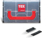  Boîte De Rangement TOX L-BOXX Mini Pour Vis Et Chevilles, Personnalisable + Pince De Fixation L-BOXX Fix Clip (2 Pièces Dans Le Sachet) Pour Une Fixation Sûre Sur Un établi, Un Mur, Etc., 094909143