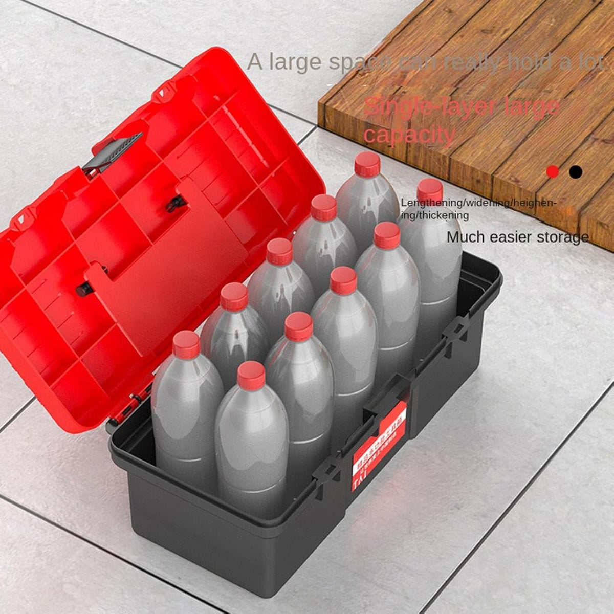 GENERIC Boîte à Outils à Main – Organiseur Avec Poignée Robuste Pour Réparations Ménagères, Pour Maison, Bureau, Atelier, Garage, Voyage, Voyage