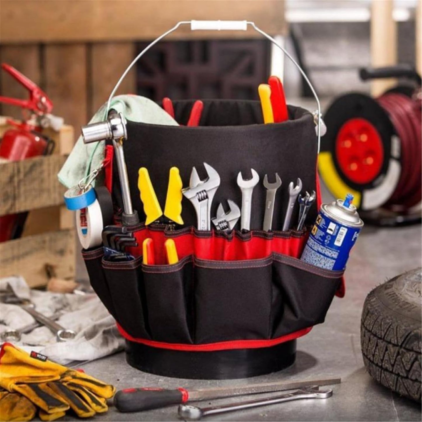  Sac De Rangement Extra Large Pour Matériel De Jardinage Avec Compartiment Intelligent Pour Ranger En Toute Sécurité Divers Outils Et équipements, Sac De Rangement étanche