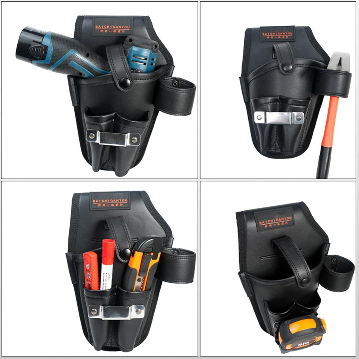 GENERIC Pochette De Rangement Pour Outils D'électricien | Sac Banane Multi-poches Pour Techniciens | Porte-outils Utilitaire Fonctionnel Pour Perceuses électriques Et Outils à Main | Idéal Pour Les Chantiers