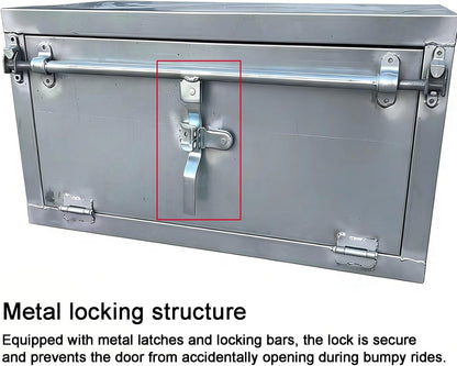  Boîte à Outils Pour Lit De Camion, Organiseur De Remorque, En Alliage De Zinc, Barre De Verrouillage, Design Antirouille Pour Camionnettes Et Remorques De Camping-car, Durable Et Fonctionnel