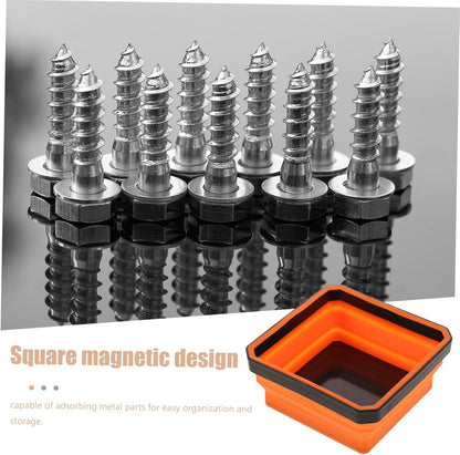 Ciieeo Bol Magnétique Pliable Pour Pièces Et Outils En Silicone Plateau Magnétique Portable Pour Mécanique Automobile