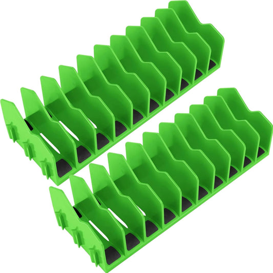  Organisateur De Pinces 2 Pièces, Support De Pinces à 10 Emplacements Avec Base En Caoutchouc Antidérapant, étagères Rangement En Plastique, Organisateur Tiroir Boîte à Outils Pour 3 Hau