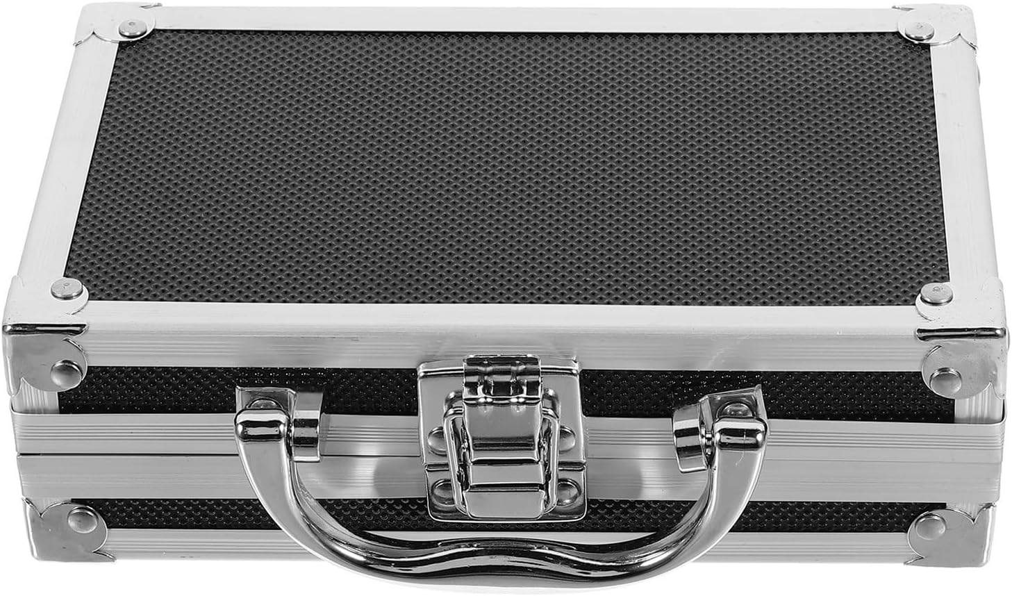 ULTECHNOVO Boîte à Outils De Voyage Portable En Alliage D'aluminium Mousse Antichoc, Mallette Noire Pratique Pour Rangement Et Organisation D'outils De Travail