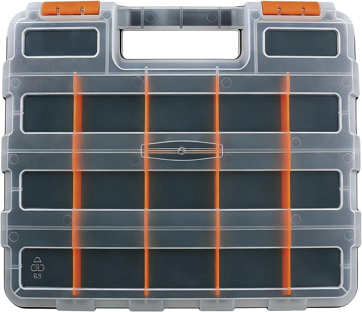 GENERIC Organisateur De Vis - Boîte Avec 34 Compartiments,Organisation D'Outils Pour Petites Pièces,pour Écrous Clous Perles Boulons Composants Électroniques Garage Et Atelier