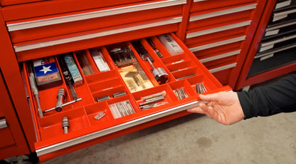  Ernst MFG Organiseur De Tiroir à 10 Compartiments : Plateau Empilable Robuste Pour L'organisation Des Outils De Garage Automobile – Boîte à Outils Discrète – Écrous Et Boulons, Outils, Pièces, Facile