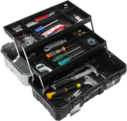  Boîte De Rangement à Outils à Coque Rigide De 43,2 Cm Avec Trois Styles De Matériel Pour La Maison Et L'industrie - Organisateurs D'outils Industriels