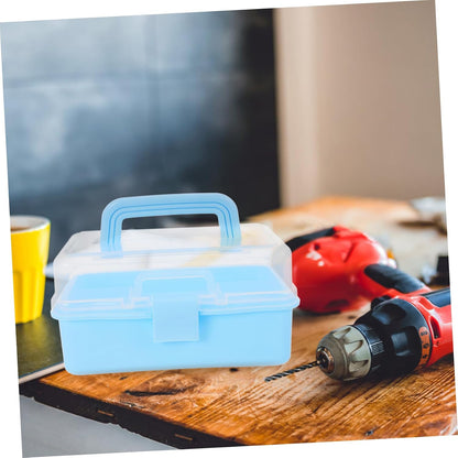  Gatuida Boîte à Outils Plastique à Niveaux Boîte De Rangement Portable Pour Loisirs Créatifs Organisateur De Voyage Pour Maison Et Bureau