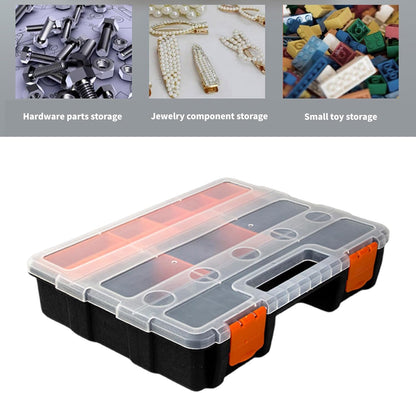  Boîte à Outils Portable Avec Couvercle, Vis, Boîtes De Rangement Pour Petites Pièces Avec Séparateurs Amovibles
