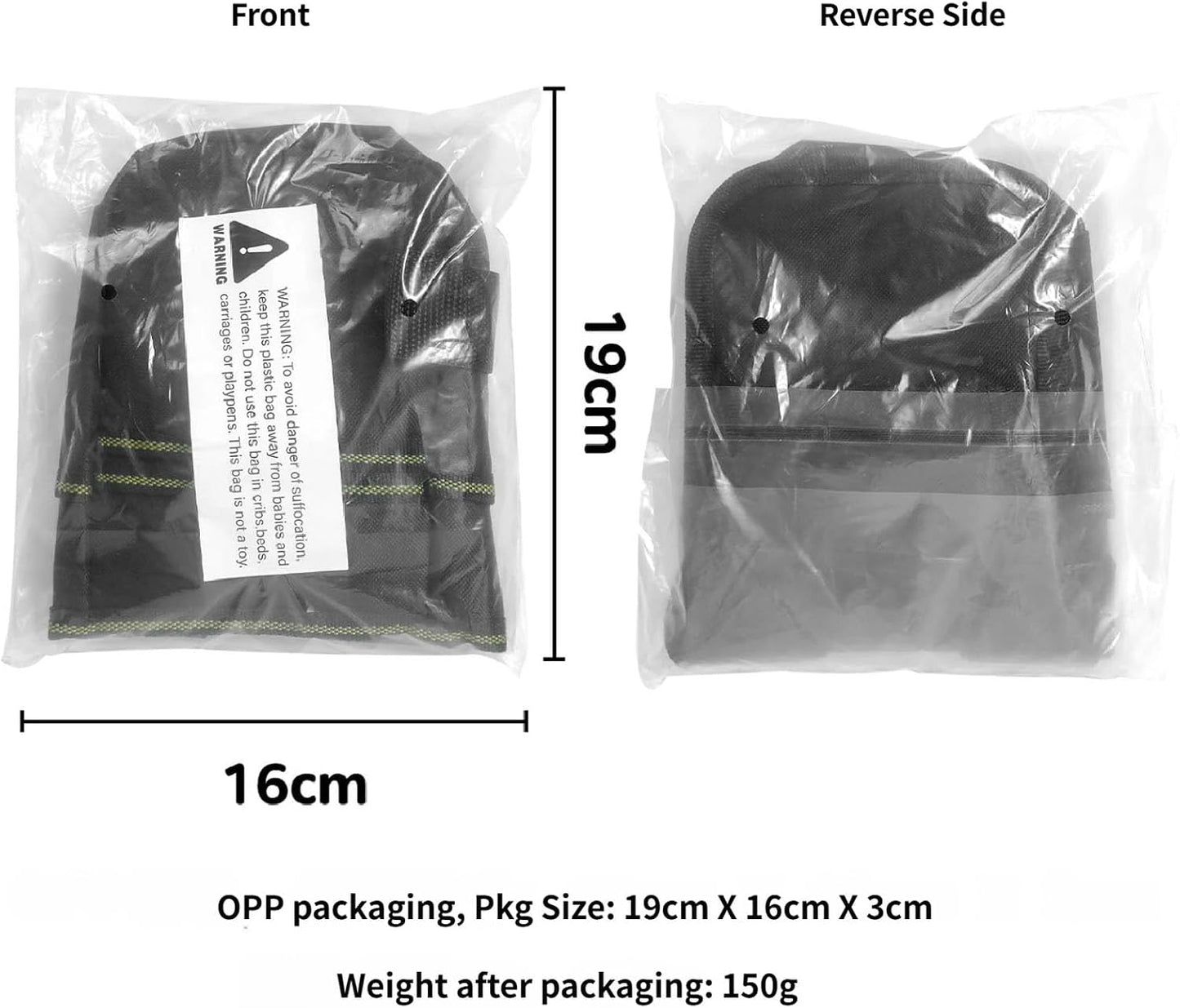  Sac De Rangement Pratique à La Taille Avec Fond Renforcé Et Plusieurs Anneaux De Rangement Pour Les Bricoleurs électriciens