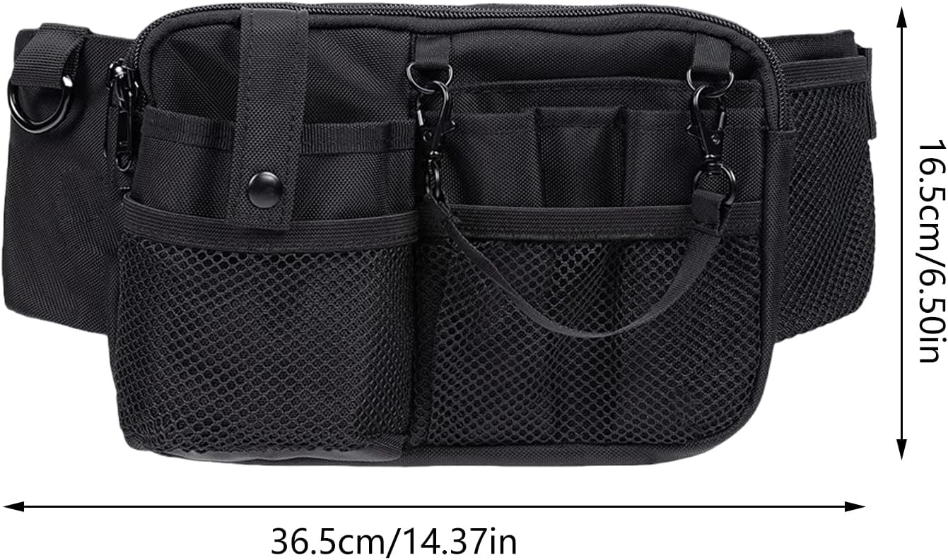  Sac De Ceinture Utilitaire Avec Rangement D'outils Pour Infirmières Et Infirmières, Noir