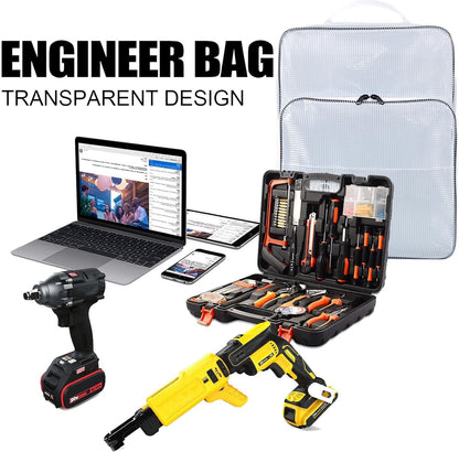  Sac à Outils En PVC étanche à La Poussière 45,7 Cm Pour Transport électrostatique Pour équipement Sensible Transparent