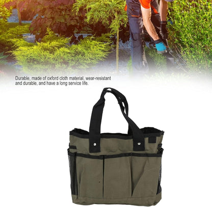  Cocoarm Sac Fourre-Tout D'extérieur En Tissu Oxford, Organisateur D'outils De Jardin 46 X 25 Cm Avec 11 Poches, Doublure Imperméable, Sac De Rangement à Main Pour Fournitures 'Outils De Jardinage